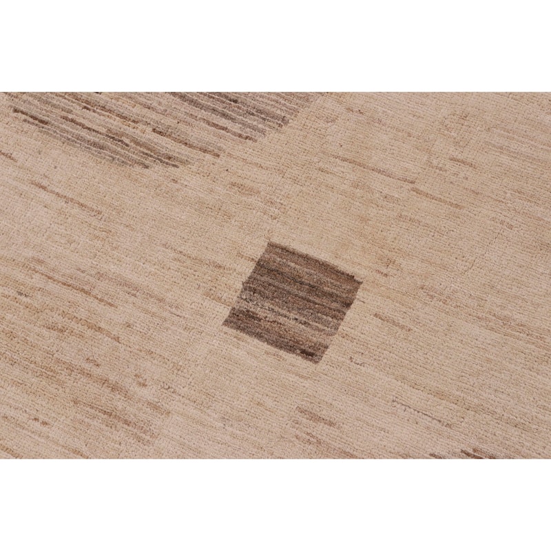 Earth Tone Desert Pillar Gabbeh Hand Knotted Area Rug