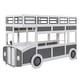 preview thumbnail 6 of 12, Twin over Twin Bus-shaped Bunk Bed with Wheels and Storage