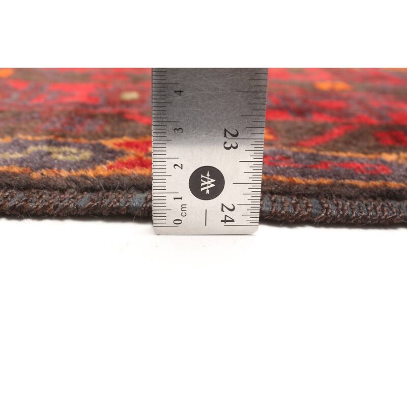 ECARPETGALLERY Hand-knotted Teimani Red Wool Rug - 3'5 x 5'10