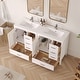 preview thumbnail 36 of 61, Modern Bathroom Vanity with Ceramic Sink, Soft-Close Storage Cabinet and Glossy Easy-Clean Countertop