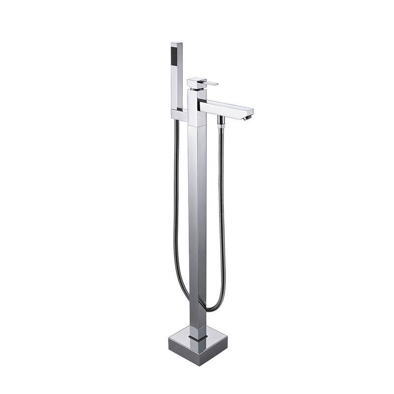 Topcraft Floor Mounted Bathtub Filler with Handheld Showerhead
