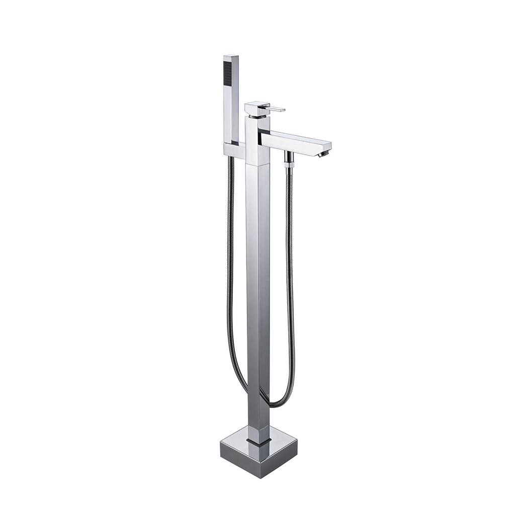 Topcraft Floor Mounted Bathtub Filler with Handheld Showerhead