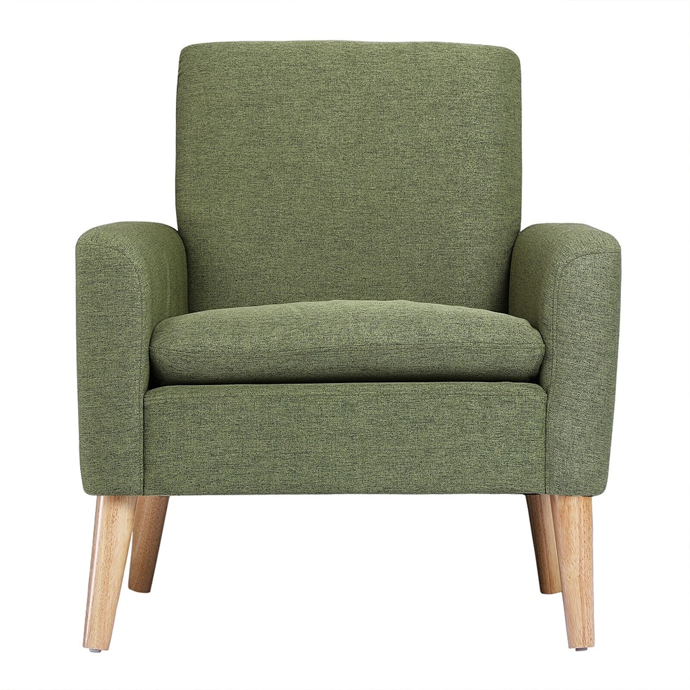 Green fabric armchair sales