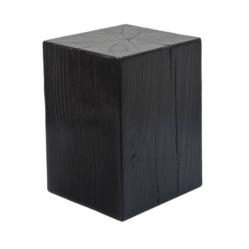 Wood-Look Square-Column MGO End Table