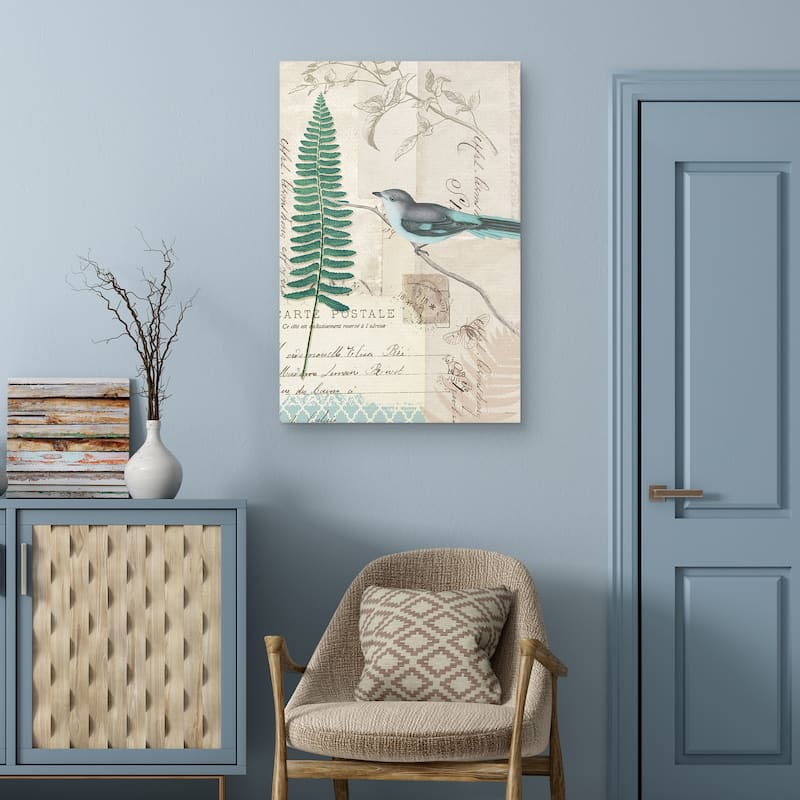 En Bleu II Crop by Katie Pertiet Canvas Art Print