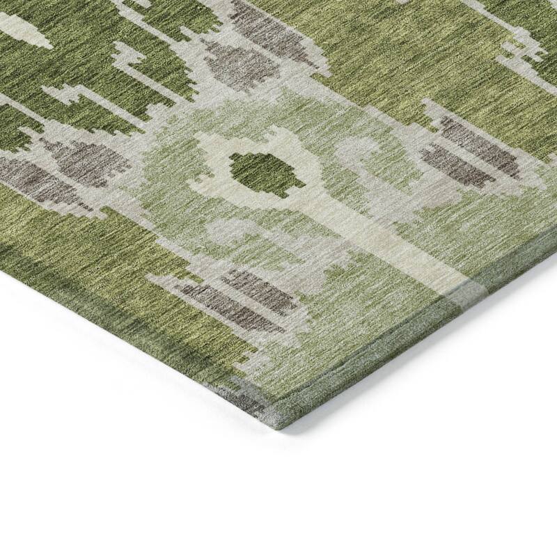 HomeRoots Ikat Transitional Rectangle Outdoor Rug