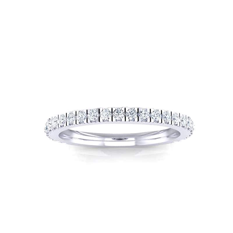 Auriya 18k Gold 1/3ctw Diamond Wedding Band
