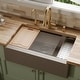 preview thumbnail 17 of 18, Karran 34" Undermount Large Single Bowl Quartz Farmhouse Workstation Kitchen Sink