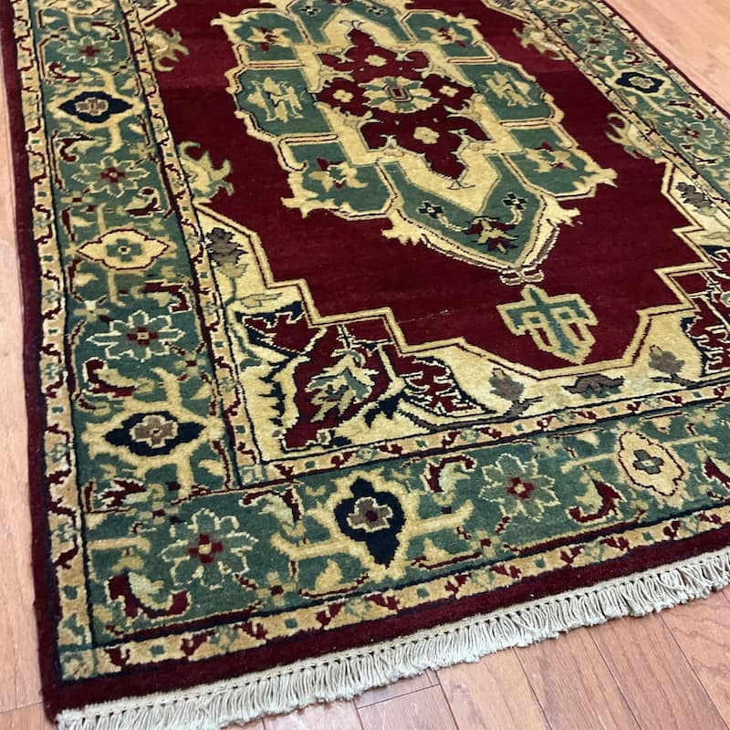 HERAT ORIENTAL Handmade Mahal Wool Rug - 4' x 6'