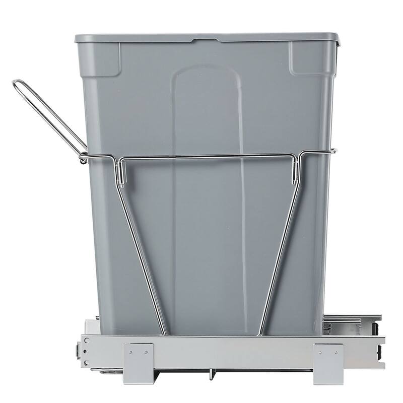Pullout Trash Bin Soft Close Under Cabinet Waste Container with Door Kit