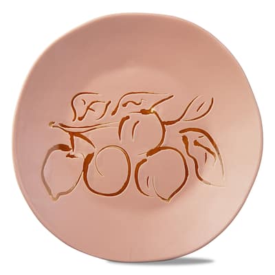 Blush Ceramic Appetizer Plates Dishwasher Safe 8.25 Inch Everyday Dining Plates