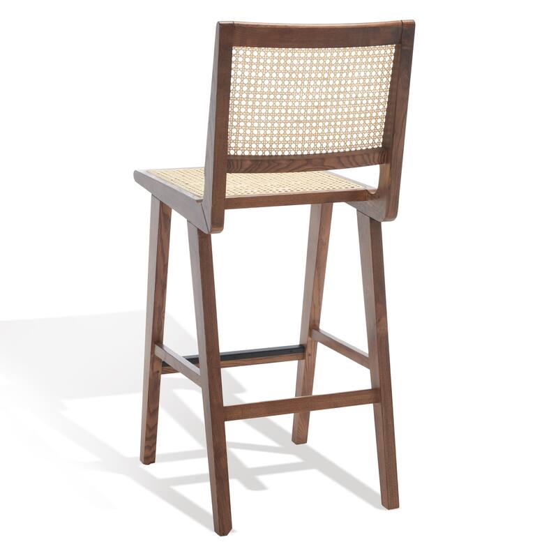 SAFAVIEH Couture Jeff French Cane 30-inch Bar Stool - 18 In. W x 23 In. D x 45 In. H - 18Wx23Dx45H