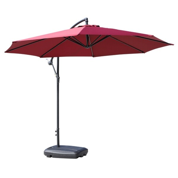 free standing parasol with weighted base