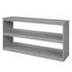 preview thumbnail 14 of 13, Multiple Functions Design Loft Bed with Cabinet, Shelves and Rolling Portable Desk, Full Size, Grey