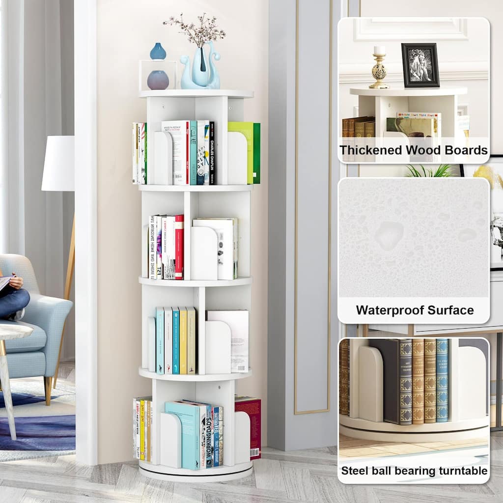 Rotating Bookshelf 51.2"
