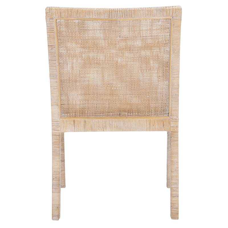 SAFAVIEH Almira Coastal Accent Chair with Cushion - 22.8" W x 22.4" L x 34.6" H - 23Wx22Dx35H