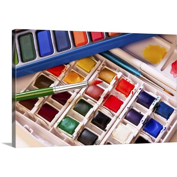 Shop An Artist S Watercolor Painting Set Canvas Wall Art On Sale Free Shipping Today Overstock 16467644
