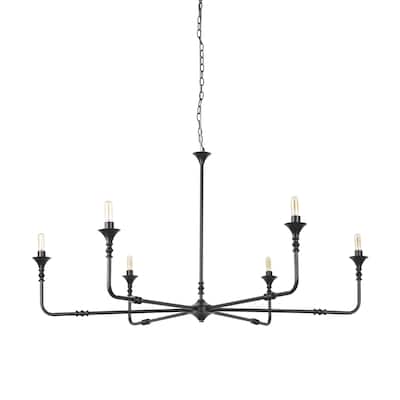 Gabriel Large Matte Black Chandelier - 47.3L x 47.3W x 59.1H
