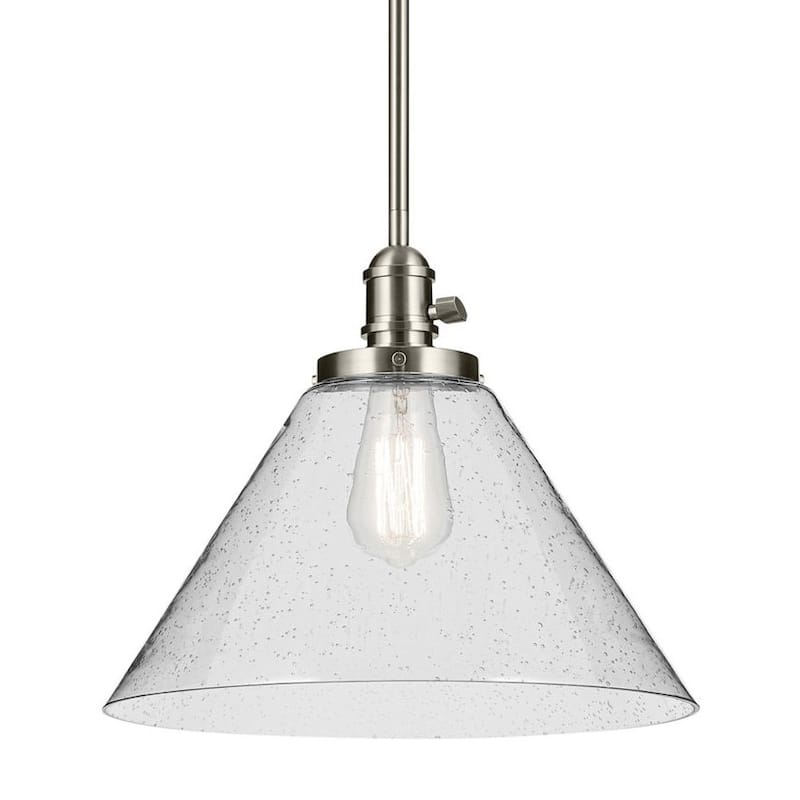Kichler 43905 Avery 14" 1 Light Wide Pendant - Brushed Nickel