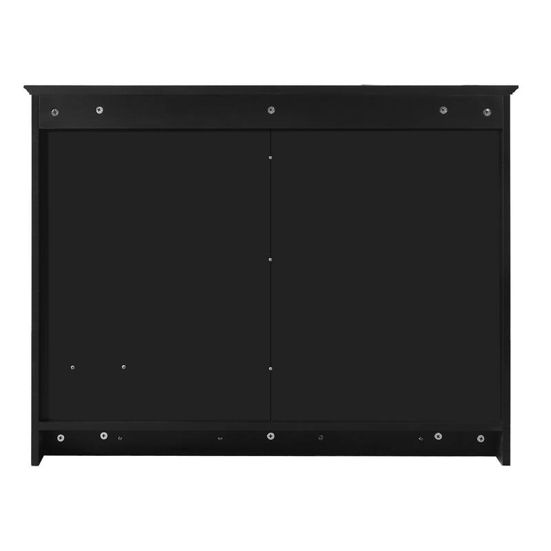 36 Inch Wall Mounted Medicine Cabinet, Bathroom Storage Cabinet with Mirror Door and Adjustabl Shelf