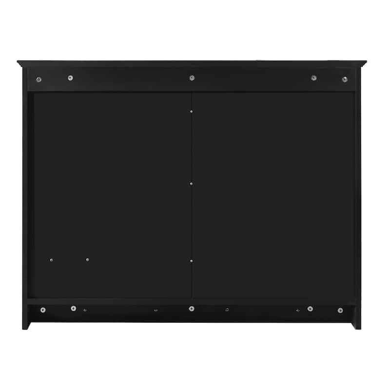Roomfitters 36" Wall Mounted Medicine Cabinet, Mirror Cabinet with Adjustable Shelf, Bathroom Storage Organizer