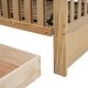 preview thumbnail 58 of 58, 2-in-1 Convertible Crib, Full Size Bed Frame with Drawers and 3 Height Options, Modern Baby Crib Toddler Bed with Guard Rail