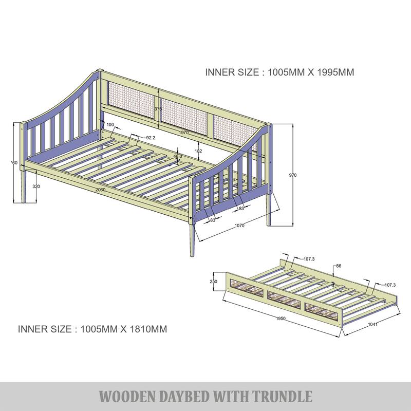 CraftPorch Modern Twin Daybed with Trundle