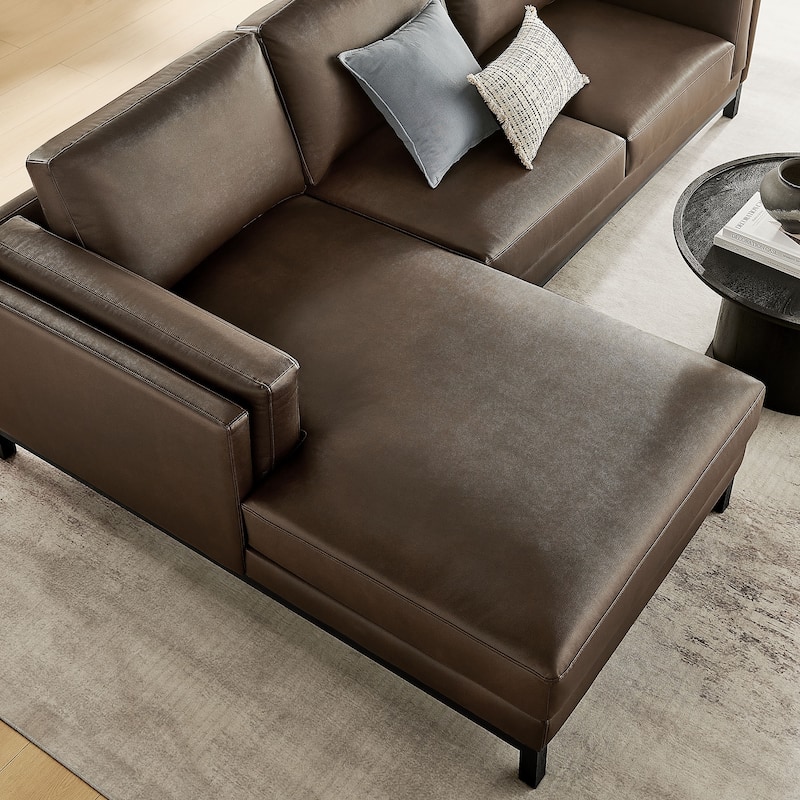Roscoe Left-Facing Upholstered Sectional Sofa with Chaise