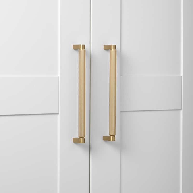 8.75 In. Center Knurled Bar Pull Cabinet Hardware Handle (5 Pack)