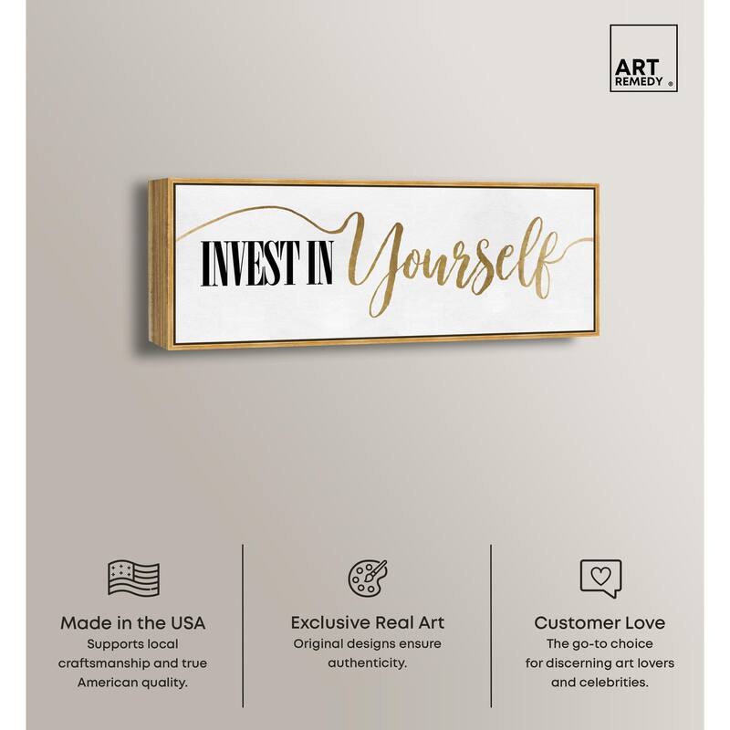 Invest In Yourself Panoramic Canvas by Art Remedy