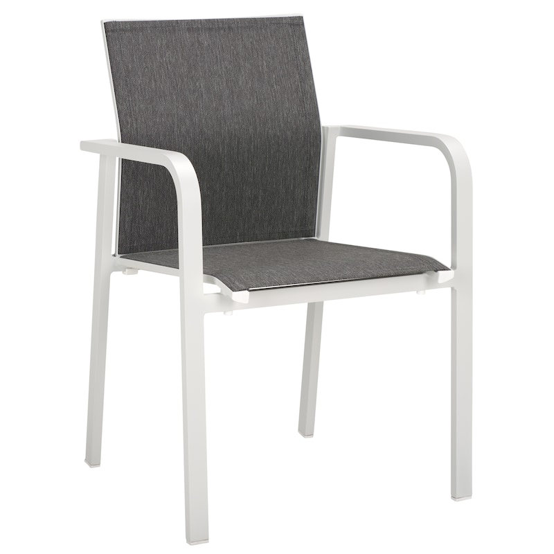 SAFAVIEH Outdoor Patio Furniture Dexter Armchair (Set of 2), Fully Assembled - 22"W x 24"D x 33"H