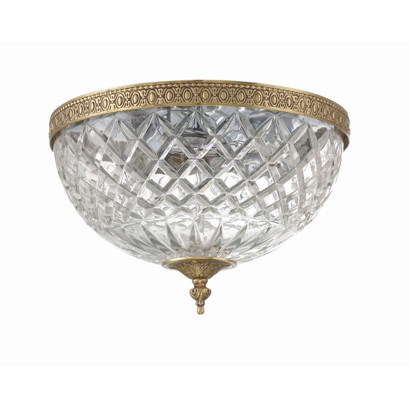 Crystorama Lighting Group Richmond 3 Light 12" Wide Flush Mount Bowl