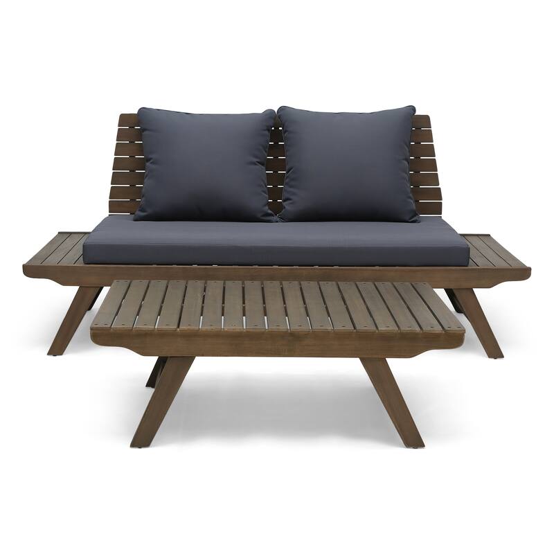 Sedona Acacia Wood 2-piece Outdoor Patio Set by Christopher Knight Home