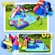preview thumbnail 7 of 11, Inflatable Water Park with Slide and Blower,Outdoor Bounce House Splash Pool, ETL Certified Blower Included,Backyard Water Slide