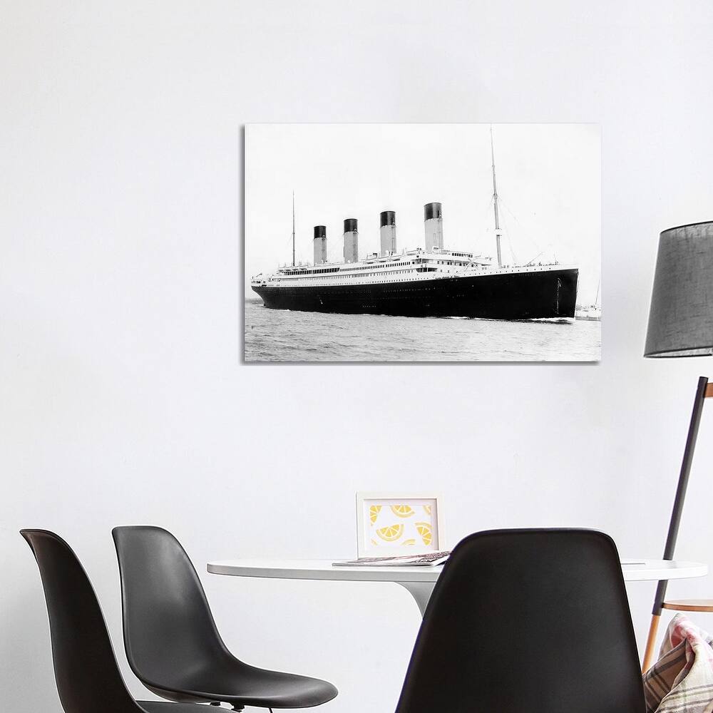 iCanvas "Photo Of RMS Titanic Departing Southampton" by John Parrot Canvas Print