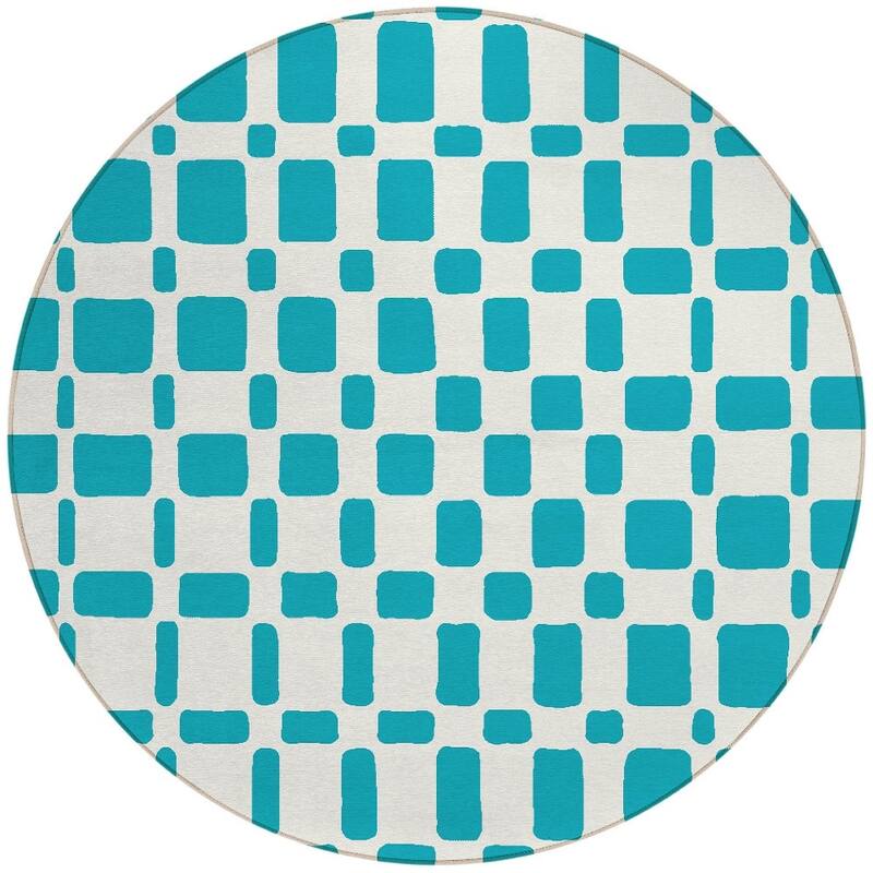 HomeRoots Geometric Transitional Rectangle Outdoor Rug