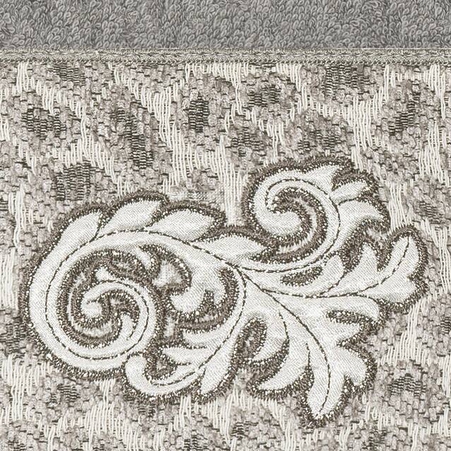 Authentic Hotel and Spa 100% Turkish Cotton April 2PC Embellished Hand Towel Set