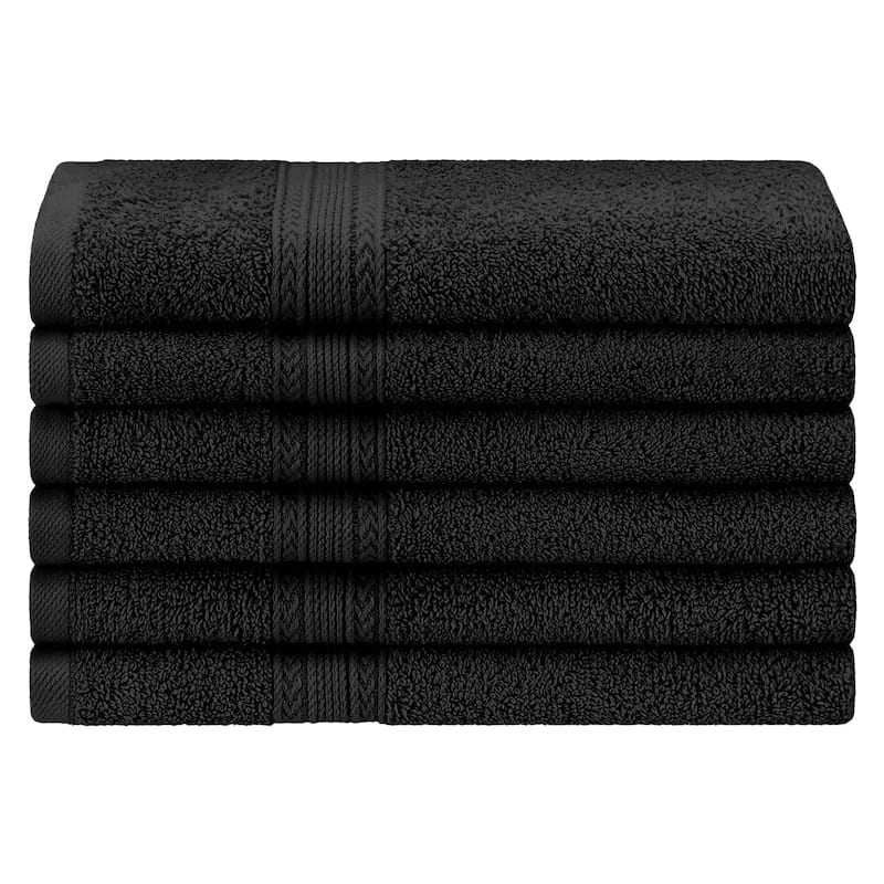 Eco-Friendly Sustainable Cotton Hand Towel by Superior (Set of 6)