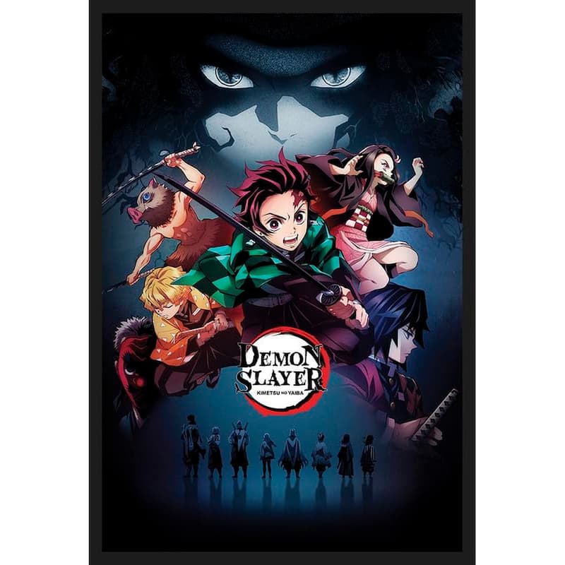 Enhance your surroundings with Demon Slayer Framed Poster - 24 x 36 Inch
