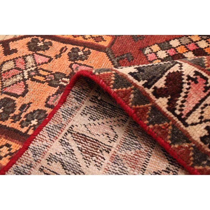 ECARPETGALLERY Hand-knotted Konya Anatolian Dark Red Wool Rug - 3'4 x 9'9