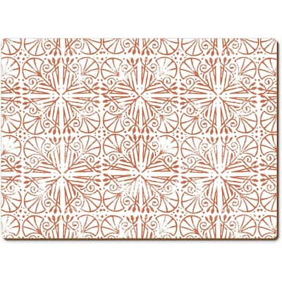 Mohave Light Decorative Hardboard Placemats with Protective Cork Backing 4 Pack Heat Tolerant and Easily Wipes Clean