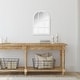 preview thumbnail 2 of 2, 20" White Arched Windowpane Framed Wall Mirror