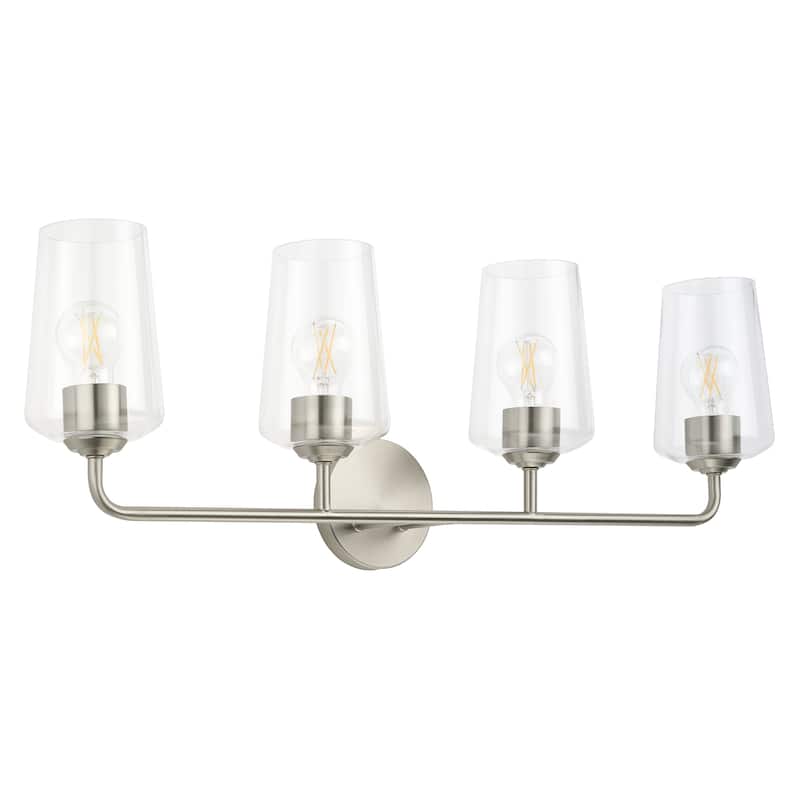 Celino Four-Light Bath & Vanity with Clear Glass - 33