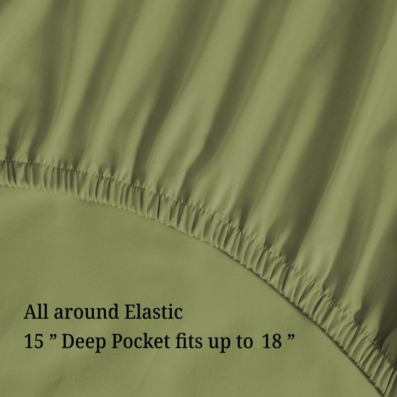 Superior Wrinkle Resistant Embroidered Microfiber Bed Sheet Set