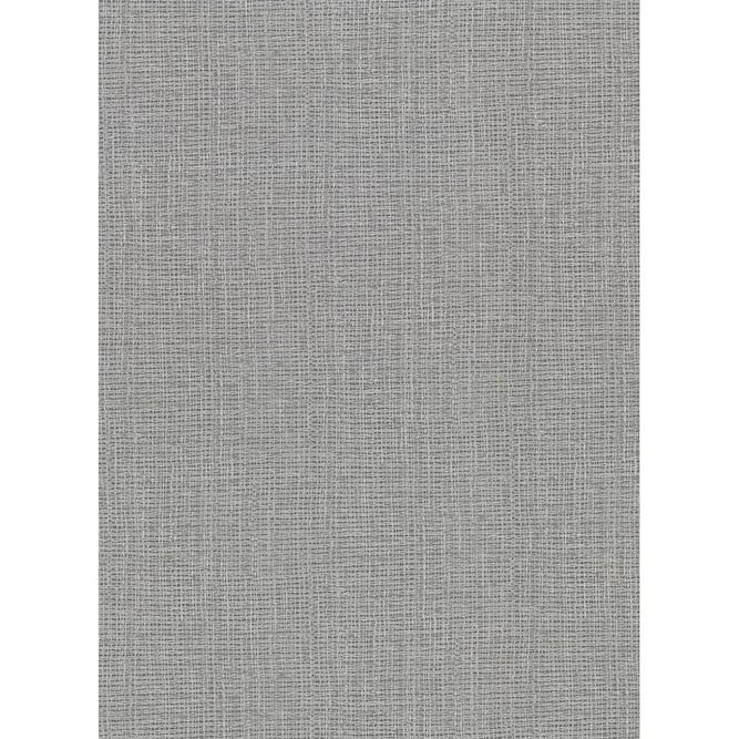Warner Claremont Silver Faux Grasscloth Wallpaper