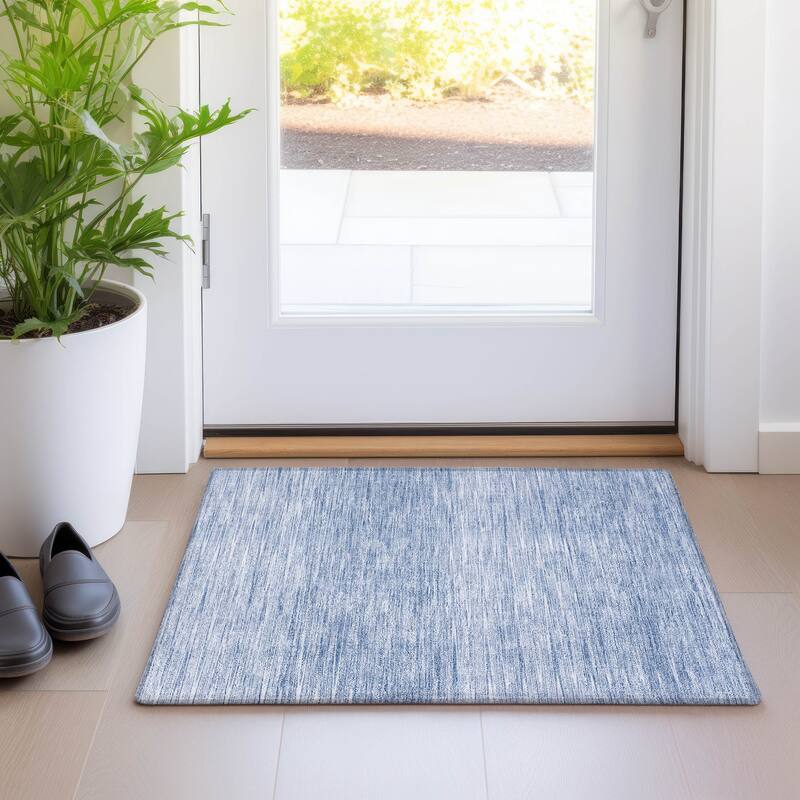 Machine Washable Indoor/ Outdoor Chantille Ombre Stripes Rug