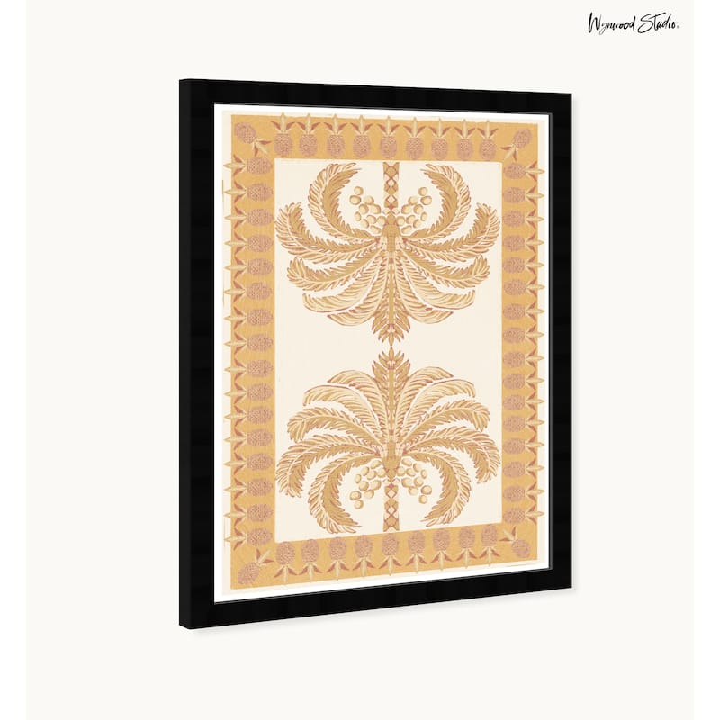Wynwood Studio Tropical Palm Tapestry Framed Tropical Chinoiserie Art Prints