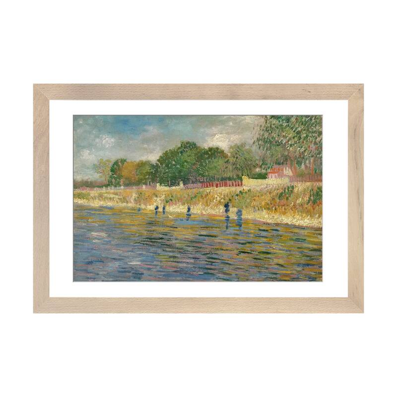 iCanvas "Bank Of The Seine, 1887" by Vincent van Gogh - Natural - 24x32x1