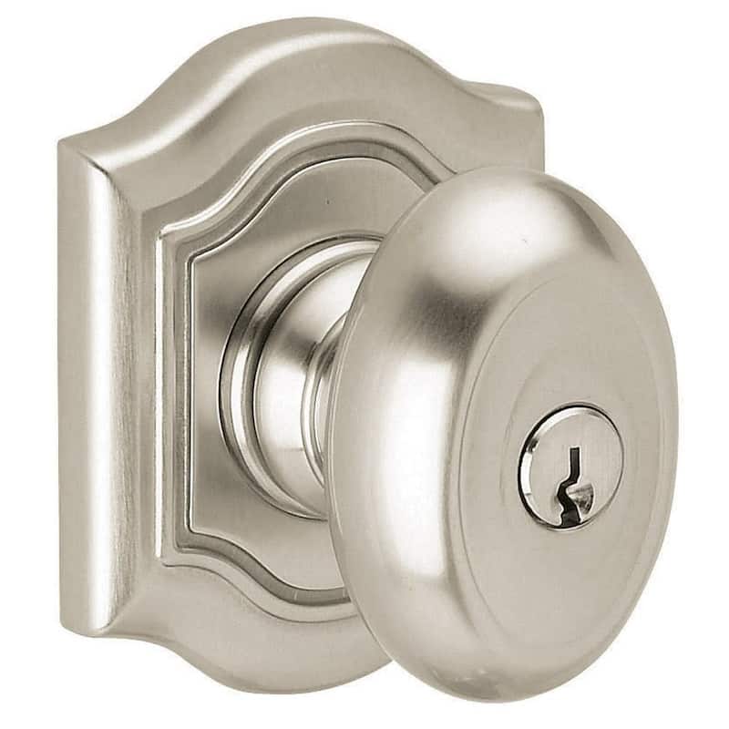 Baldwin Bethpage Style Single Cylinder Keyed Entry Door Knob Set with