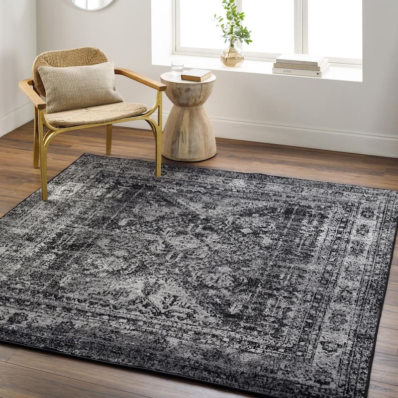 Livabliss Monte Carlo Updated Traditional Medallion Area Rug